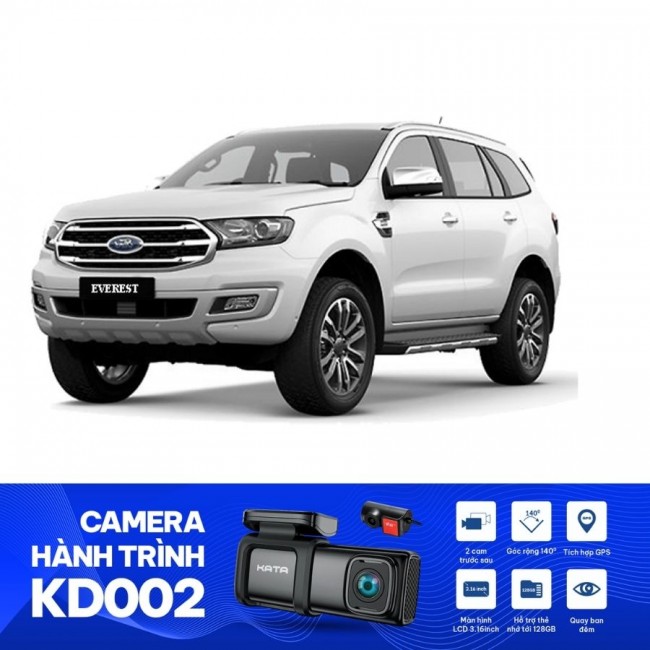 Lắp Đặt Camera Hành Trình KATA KD002 Cho Xe Ford Everest 2020